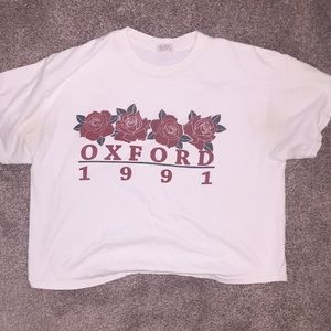 Brandy Melville oxford rose top